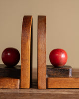 Pair of Amsterdam School Wooden Bookends, Netherlands, 1930s - Lone Fox