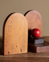 Pair of Amsterdam School Wooden Bookends, Netherlands, 1930s - Lone Fox