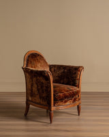 Pair of Art Deco Lounge Chairs Manner of Paul Follot, France, 1935 - Lone Fox