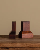 Pair of Art Deco Oak Bookends, 1930's - Lone Fox