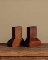 Pair of Art Deco Oak Bookends, 1930's - Lone Fox