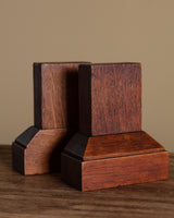 Pair of Art Deco Oak Bookends, 1930's - Lone Fox
