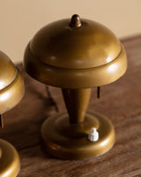 Pair of Art Deco Pivoting Dome Table Lamps, Italy, 1930s - Lone Fox