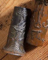 Pair of Art Nuevo Copper Taper Holders, 1930's - Lone Fox
