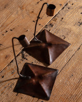 Pair of Arts & Crafts Copper Taper Holders, 1930's - Lone Fox