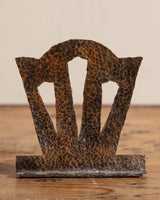 Pair of Arts & Crafts Hammered Copper Bookends, 1920's - Lone Fox