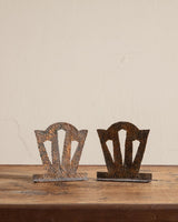 Pair of Arts & Crafts Hammered Copper Bookends, 1920's - Lone Fox