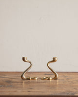 Pair of Brass Horsebit Taper Holders by Gucci, 1980's - Lone Fox