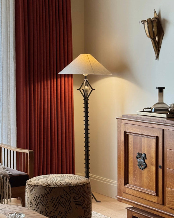 Pair of Brass Tulip Torchiere Sconces, Manner of Tom Greene, 1970's - Lone Fox