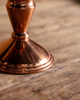 Pair of Copper Taper Candle Holders - Lone Fox