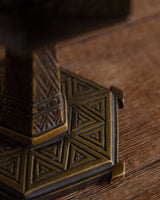 Pair of Dutch Amsterdam School Bronze Candle Holders, 1930's - Lone Fox