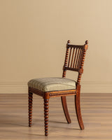 Pair of Edwardian Bobbin Spindle Back Chairs, 1920’s - Lone Fox