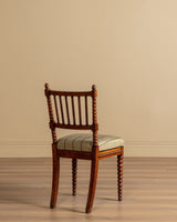 Pair of Edwardian Bobbin Spindle Back Chairs, 1920’s - Lone Fox