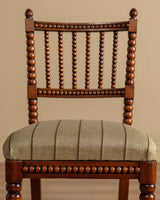 Pair of Edwardian Bobbin Spindle Back Chairs, 1920’s - Lone Fox