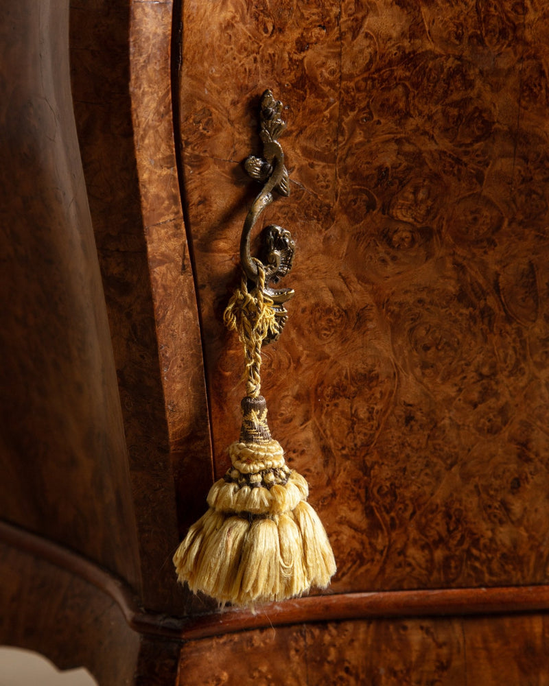 Pair of French Burl & Green Onyx Nighstands, 1950's - Lone Fox