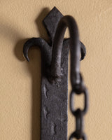 Pair of Gothic Revival Iron Sconces w/ Cone Shades, Europe, 1920s - Lone Fox