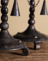 Pair of Gothic Revival Iron Taper Holders, France, 1900's - Lone Fox