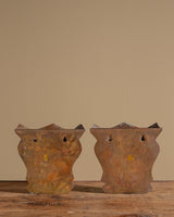 Pair of Hammered Cooper Wall Pockets, 1970's - Lone Fox