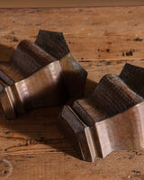 Pair of Hammered Cooper Wall Pockets, 1970's - Lone Fox