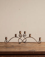 Pair of Hand Forged Copper Candle Holders - Lone Fox