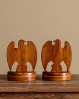Pair of Handcarved Eagle Bookends, United States, Mid 20th Century - Lone Fox