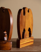 Pair of Handcarved Eagle Bookends, United States, Mid 20th Century - Lone Fox