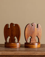 Pair of Handcarved Eagle Bookends, United States, Mid 20th Century - Lone Fox