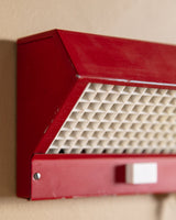Pair of Hans-Agne Jakobsson "Elidus" Bedside Lamps in Red Lacquer, Sweden, 1970s - Lone Fox