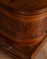 Pair of Italian Art Deco Figured Walnut Nightstands, Italy, 1930s - Lone Fox