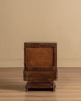 Pair of Italian Art Deco Figured Walnut Nightstands, Italy, 1930s - Lone Fox