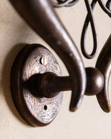 Pair of Italian Scrollwork Double-Arm Wall Sconces, 1950's - Lone Fox