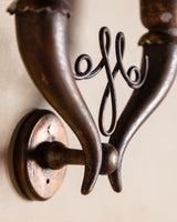 Pair of Italian Scrollwork Double-Arm Wall Sconces, 1950's - Lone Fox