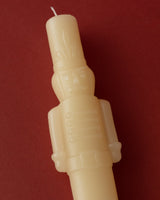 Pair of Ivory Nutcracker Taper Candles - Lone Fox