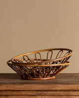 Pair of Loopy Wicker Baskets, Italy, 1960s - Lone Fox