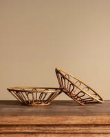 Pair of Loopy Wicker Baskets, Italy, 1960s - Lone Fox