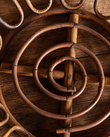 Pair of Loopy Wicker Baskets, Italy, 1960s - Lone Fox
