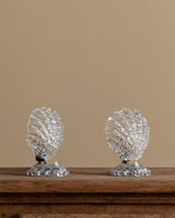 Pair of Murano Glass Shell Table Lamps by Barovier e Toso, Italy, 1950's - Lone Fox
