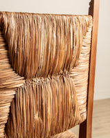 Pair of Oversized Dutch Oak & Rush Armchairs, 1950's - Lone Fox