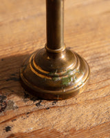 Pair of Tiny Twisted Brass Taper Holders, France, 1950's - Lone Fox