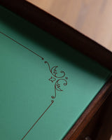 Pair of Walnut Nighstands w/ Green Glass Tops, Italy, 1960's - Lone Fox