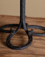 Pair of Wrought Iron Horseshoe Base Table Lamps, France, 1930s - Lone Fox