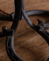 Pair of Wrought Iron Horseshoe Base Table Lamps, France, 1930s - Lone Fox