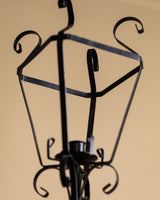Pair of Wrought Iron Lantern Candle Holders, Spanish, 1950's - Lone Fox