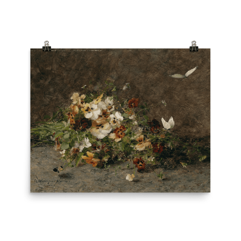 "Pansies" Art Print - Lone Fox