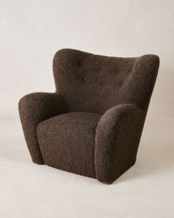 Papa Teddy Chair - Mocha Boucle - Lone Fox