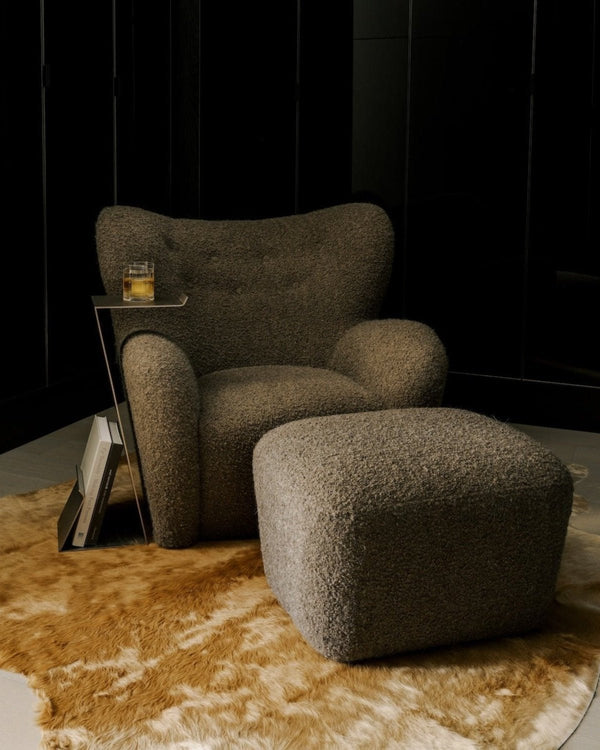 Papa Teddy Chair - Mocha Boucle - Lone Fox