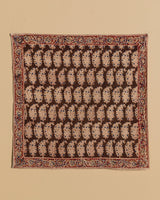 Papaya Patch Kalamkari Cotton Handkercheif / Napkin - Lone Fox