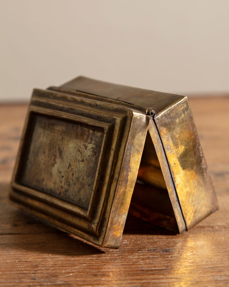Patinated Brass Jewelry Box - Lone Fox