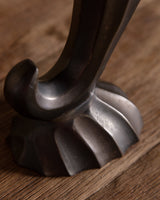 Patinated Brass Scalloped Horn Vase - Lone Fox