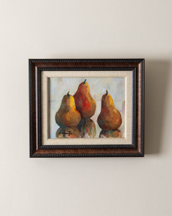 Pears Still Life Oil Painting by Carpenter, 1965 - Lone Fox